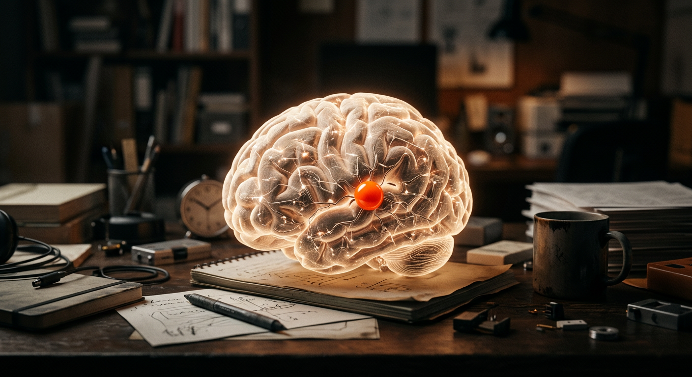 Editorial illustration for Your Brain Does Not Switch Off